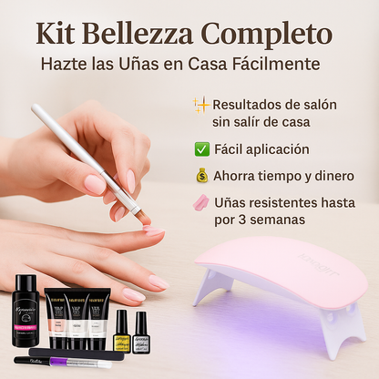 Kit Polygel Completo  + Lámpara de Regalo🎁